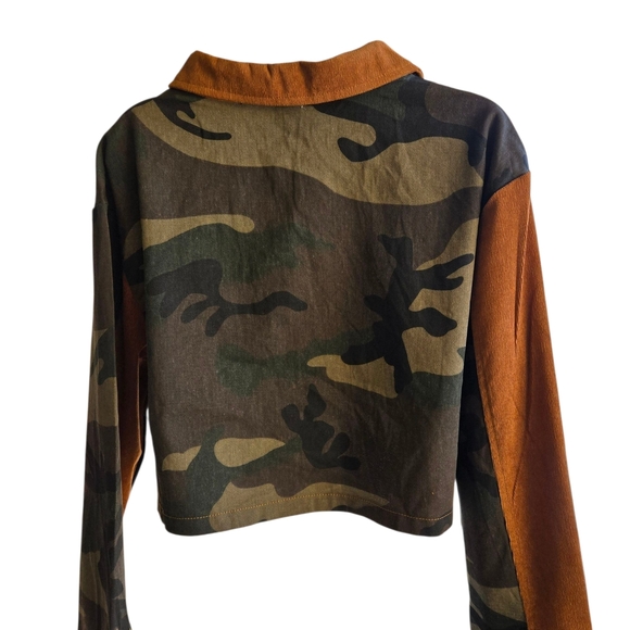 SHEIN Camouflage and Brown Utility Jacket - Picture 7 of 13